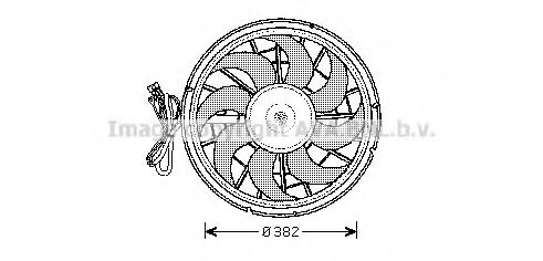 Imagine Ventilator, radiator AVA QUALITY COOLING VO7507