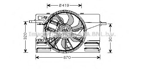 Imagine Ventilator, radiator AVA QUALITY COOLING VO7508