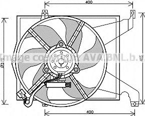 Imagine Ventilator, radiator AVA QUALITY COOLING VO7511