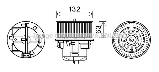 Imagine Electromotor, ventilatie interioara AVA QUALITY COOLING VO8179