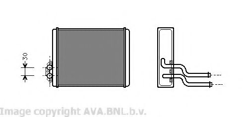 Imagine Schimbator caldura, incalzire habitaclu AVA QUALITY COOLING VOA6084