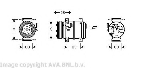 Imagine Compresor, climatizare AVA QUALITY COOLING VOK120