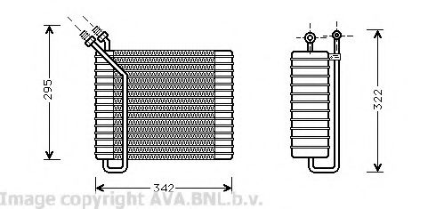 Imagine evaporator,aer conditionat AVA QUALITY COOLING VOV025