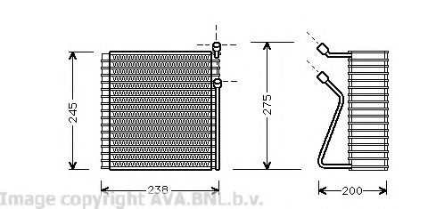 Imagine evaporator,aer conditionat AVA QUALITY COOLING VOV091