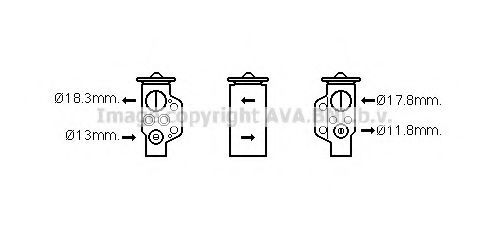 Imagine Supapa expansiune, clima AVA QUALITY COOLING VW1333