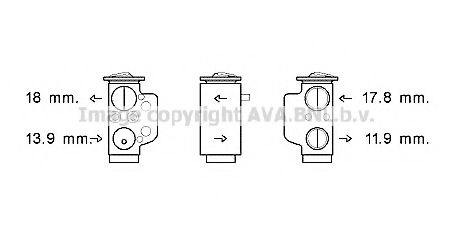 Imagine Supapa expansiune, clima AVA QUALITY COOLING VW1367