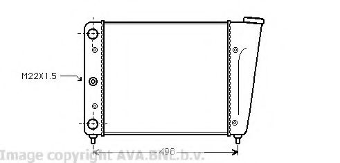 Imagine Radiator, racire motor AVA QUALITY COOLING VW2009