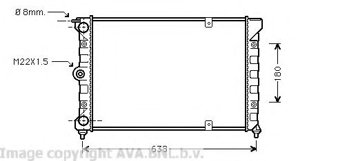 Imagine Radiator, racire motor AVA QUALITY COOLING VW2018