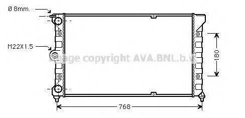 Imagine Radiator, racire motor AVA QUALITY COOLING VW2037