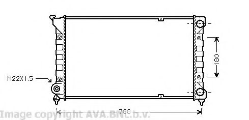 Imagine Radiator, racire motor AVA QUALITY COOLING VW2066