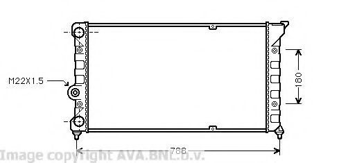 Imagine Radiator, racire motor AVA QUALITY COOLING VW2079