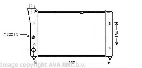 Imagine Radiator, racire motor AVA QUALITY COOLING VW2081