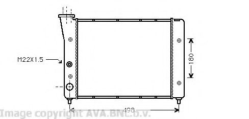 Imagine Radiator, racire motor AVA QUALITY COOLING VW2083