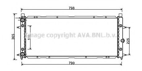 Imagine Radiator, racire motor AVA QUALITY COOLING VW2094