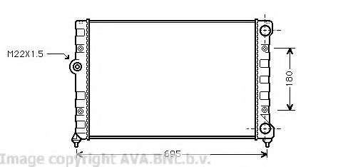 Imagine Radiator, racire motor AVA QUALITY COOLING VW2109