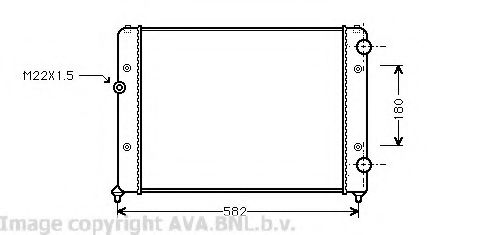 Imagine Radiator, racire motor AVA QUALITY COOLING VW2119