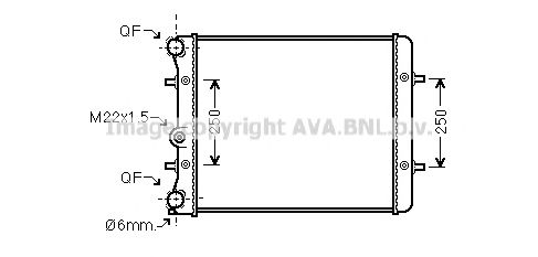 Imagine Radiator, racire motor AVA QUALITY COOLING VW2152