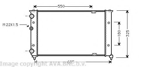 Imagine Radiator, racire motor AVA QUALITY COOLING VW2156