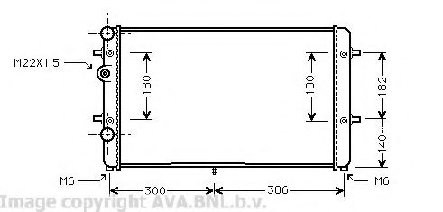 Imagine Radiator, racire motor AVA QUALITY COOLING VW2179