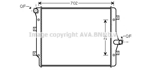 Imagine Radiator, racire motor AVA QUALITY COOLING VW2208