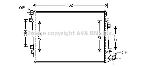 Imagine Radiator, racire motor AVA QUALITY COOLING VW2224