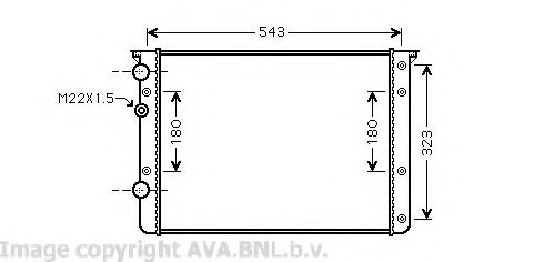 Imagine Radiator, racire motor AVA QUALITY COOLING VW2260