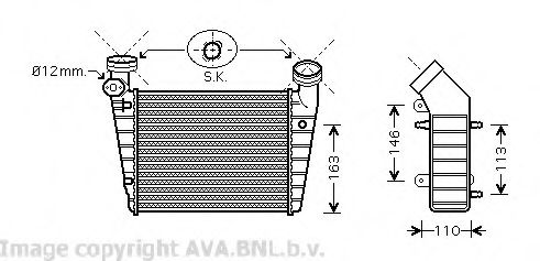 Imagine Intercooler, compresor AVA QUALITY COOLING VW4216