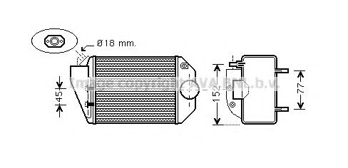 Imagine Intercooler, compresor AVA QUALITY COOLING VW4221