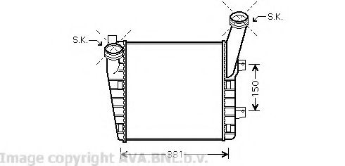 Imagine Intercooler, compresor AVA QUALITY COOLING VW4263