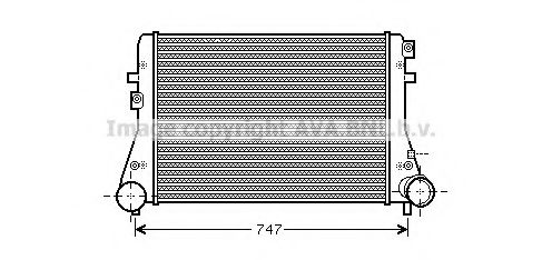 Imagine Intercooler, compresor AVA QUALITY COOLING VW4306