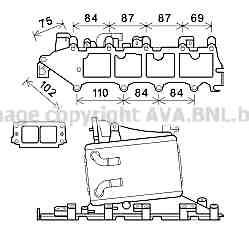 Imagine Intercooler, compresor AVA QUALITY COOLING VW4357