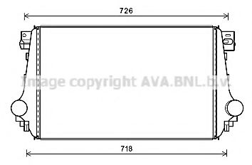 Imagine Intercooler, compresor AVA QUALITY COOLING VW4368