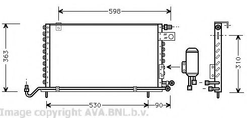 Imagine Condensator, climatizare AVA QUALITY COOLING VW5118