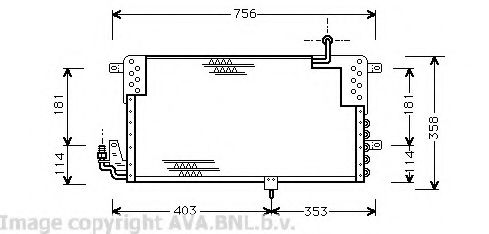 Imagine Condensator, climatizare AVA QUALITY COOLING VW5139