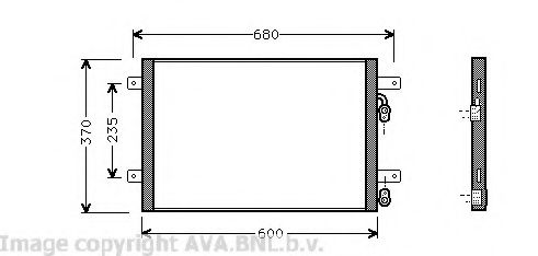 Imagine Condensator, climatizare AVA QUALITY COOLING VW5153