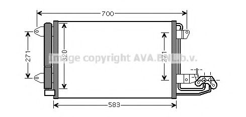 Imagine Condensator, climatizare AVA QUALITY COOLING VW5209D