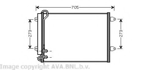 Imagine Condensator, climatizare AVA QUALITY COOLING VW5225