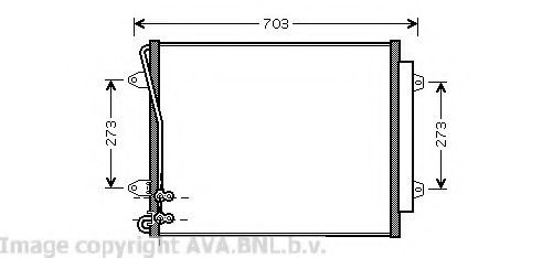 Imagine Condensator, climatizare AVA QUALITY COOLING VW5226