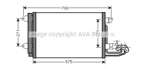 Imagine Condensator, climatizare AVA QUALITY COOLING VW5269D