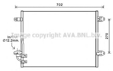 Imagine Condensator, climatizare AVA QUALITY COOLING VW5323