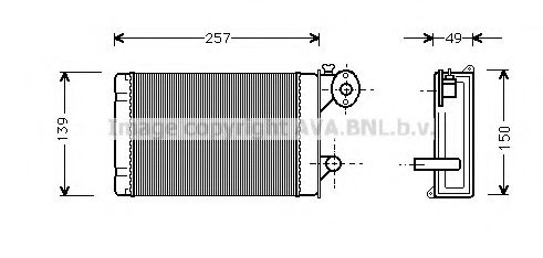 Imagine Schimbator caldura, incalzire habitaclu AVA QUALITY COOLING VW6062