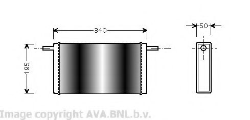 Imagine Schimbator caldura, incalzire habitaclu AVA QUALITY COOLING VW6068