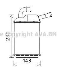 Imagine Schimbator caldura, incalzire habitaclu AVA QUALITY COOLING VW6355