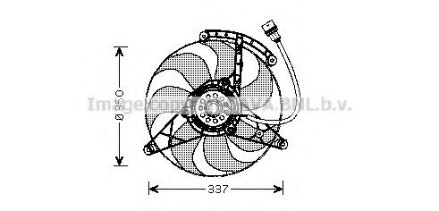 Imagine Ventilator, radiator AVA QUALITY COOLING VW7516