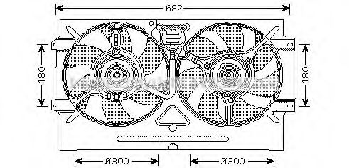 Imagine Ventilator, radiator AVA QUALITY COOLING VW7518