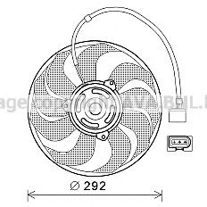 Imagine Ventilator, radiator AVA QUALITY COOLING VW7533