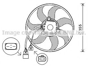 Imagine Ventilator, radiator AVA QUALITY COOLING VW7534