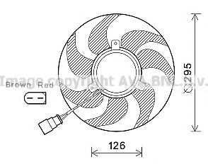 Imagine Ventilator, radiator AVA QUALITY COOLING VW7536