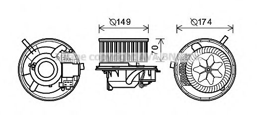 Imagine Electromotor, ventilatie interioara AVA QUALITY COOLING VW8341