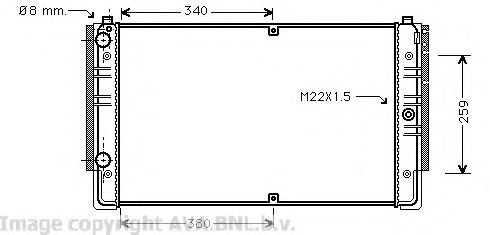 Imagine Radiator, racire motor AVA QUALITY COOLING VWA2149